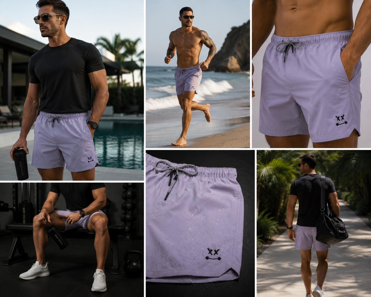 Blackout Barbell Performance Shorts (Purple Reign)