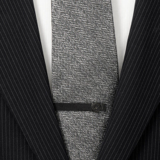 Star Wars Imperial Crest Satin Black Tie Bar