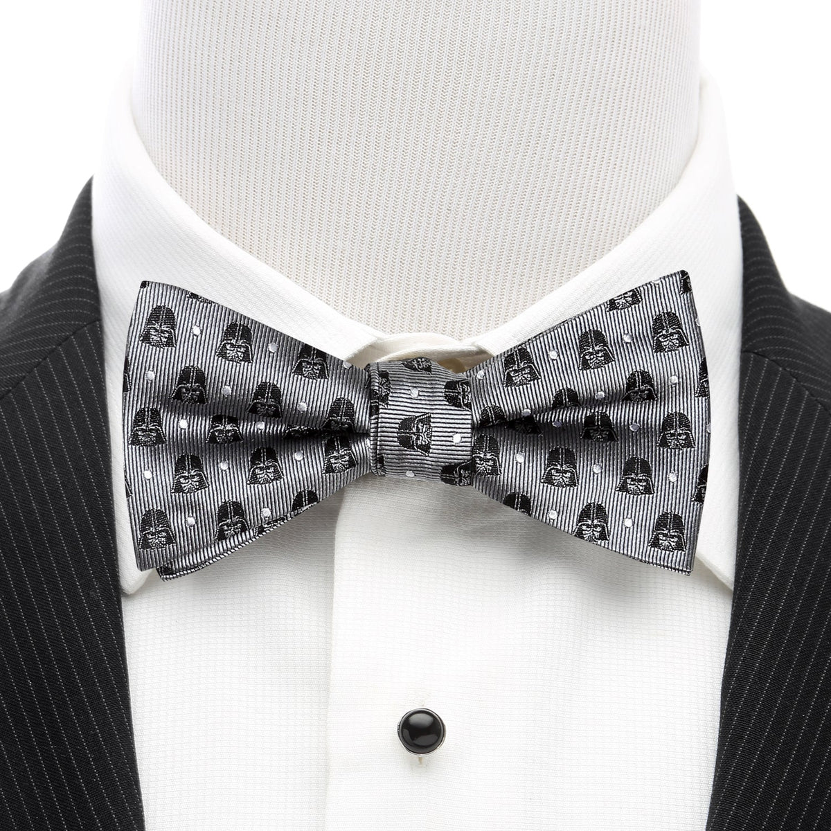 Darth Vader Gray-Dot Bow Tie
