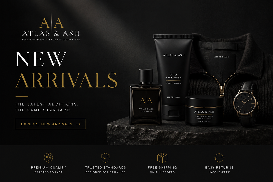 Picture with the Atlas and Ash logo introducing new Arrivals 