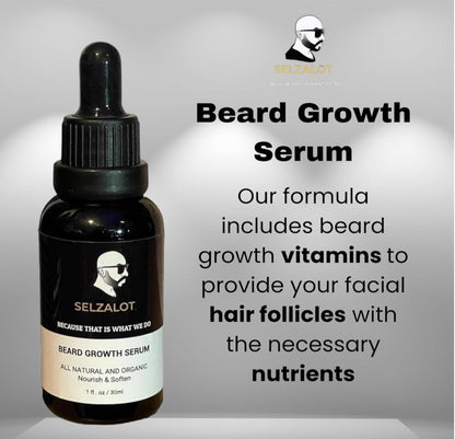 Beard Growth Oil Serum for Men All Natural and Organic Bread Grooming Oil For Men Unscented Facial Hair Serum For Beard Gifts Ideas For Him Self Care Products – 30ml