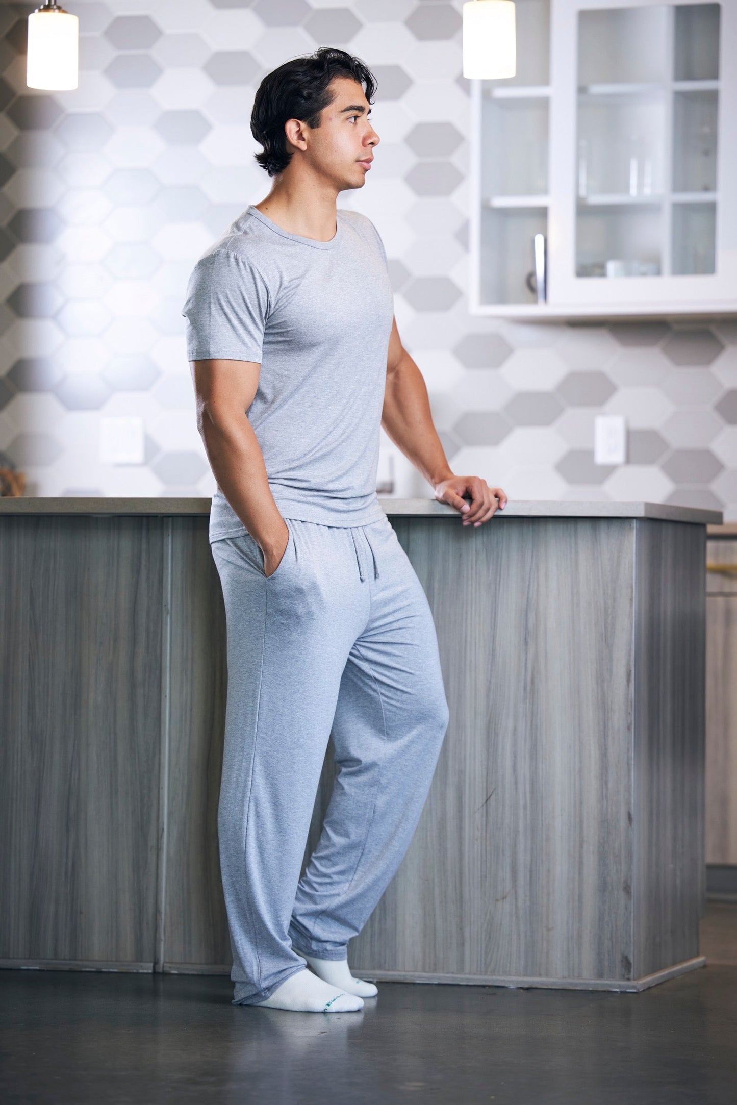 Men's Soft Bamboo Lounge Pajama Set