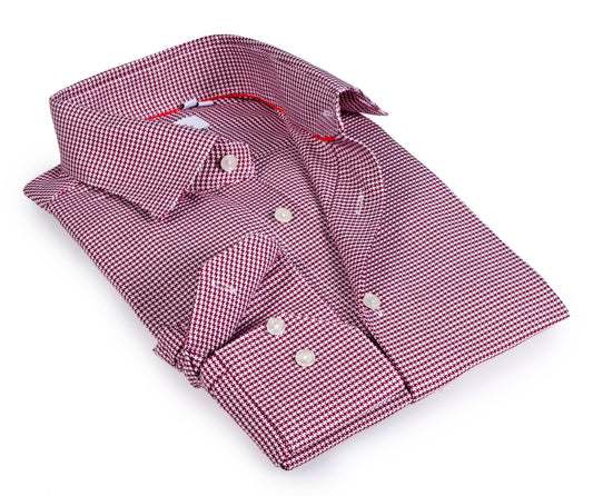 Button-Up Shirt //  - Contemporary Fit - contrast  trimming - final sale - Size Small