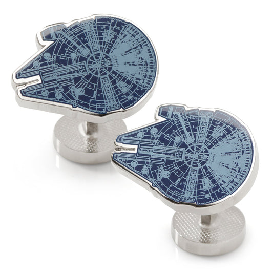 Star Wars Millennium Falcon Blueprint Cufflinks