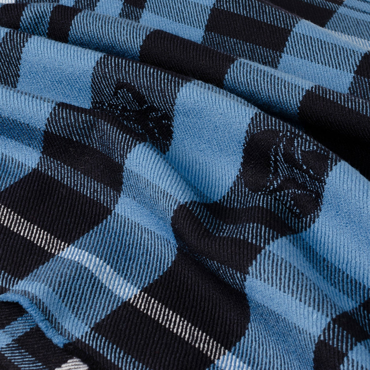 Star Wars Mandalorian Blue Tartan Scarf