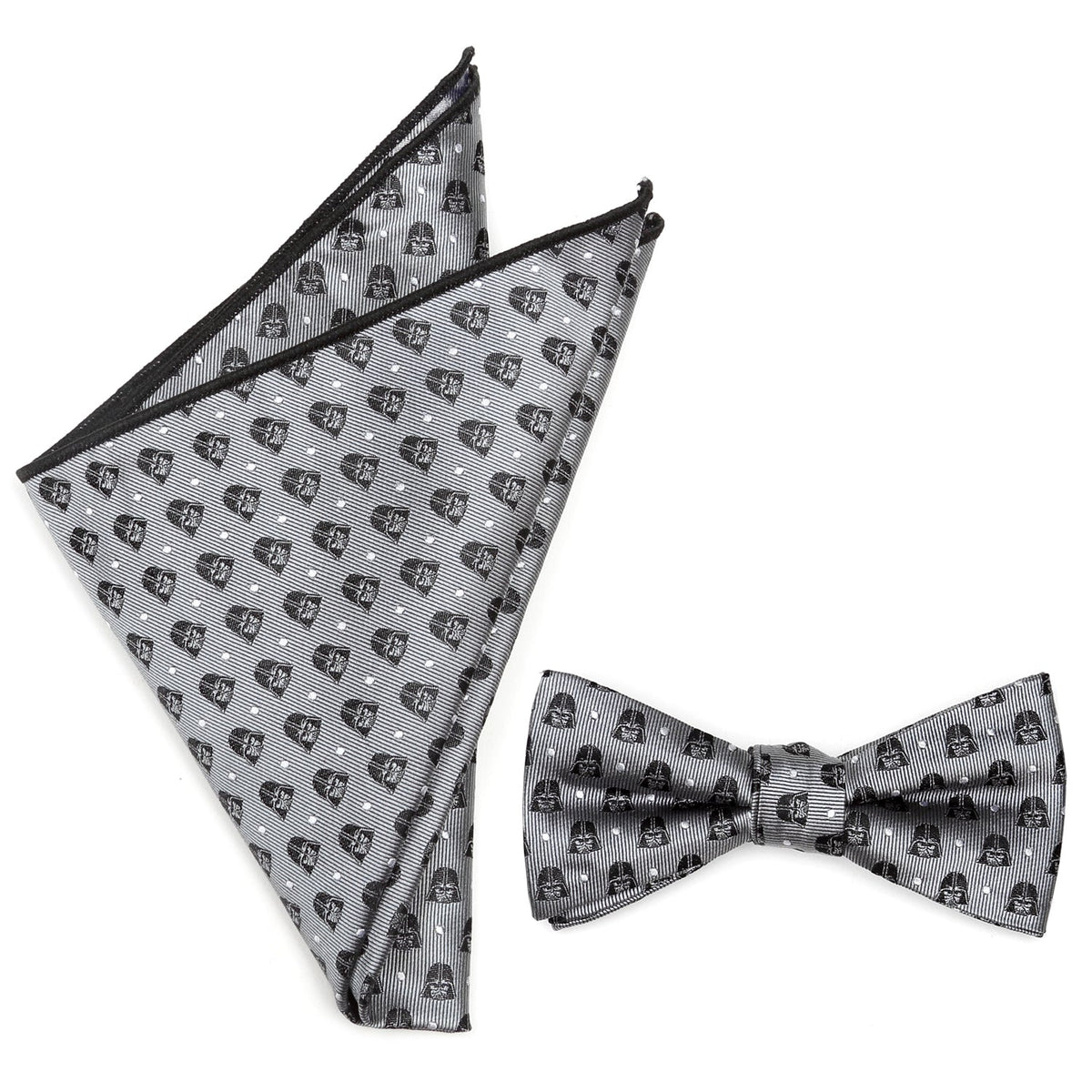Darth Vader Silk Bow Tie & Pocket Square Gift Set
