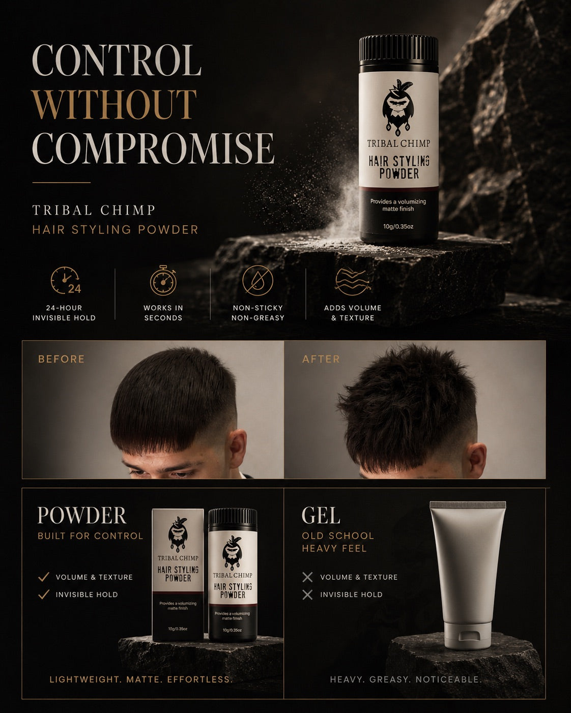 Tribal Chimp Hair Styling Powder