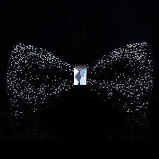 Shiny Butterfly Men Bowtie Sparkling Wedding Bridegroom Bow Ties Adjustable Length Party Bowties