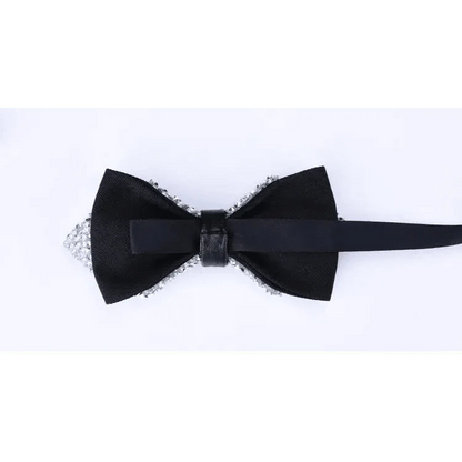 Shiny Butterfly Men Bowtie Sparkling Wedding Bridegroom Bow Ties  Adjustable Length Party Bowties