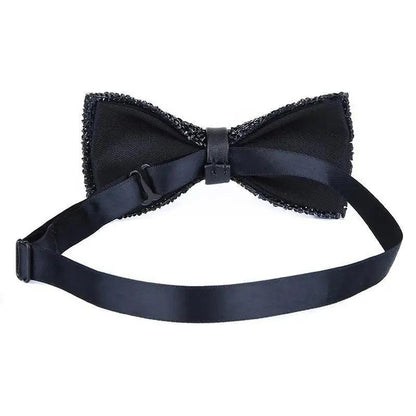 Shiny Butterfly Men Bowtie Sparkling Wedding Bridegroom Bow Ties  Adjustable Length Party Bowties