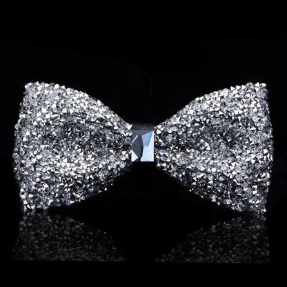 Shiny Butterfly Men Bowtie Sparkling Wedding Bridegroom Bow Ties  Adjustable Length Party Bowties